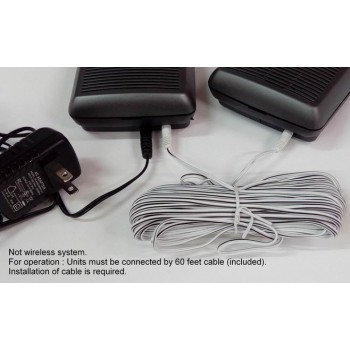 Store room office kitchen shops home wired door bell intercom with 60 ft cable